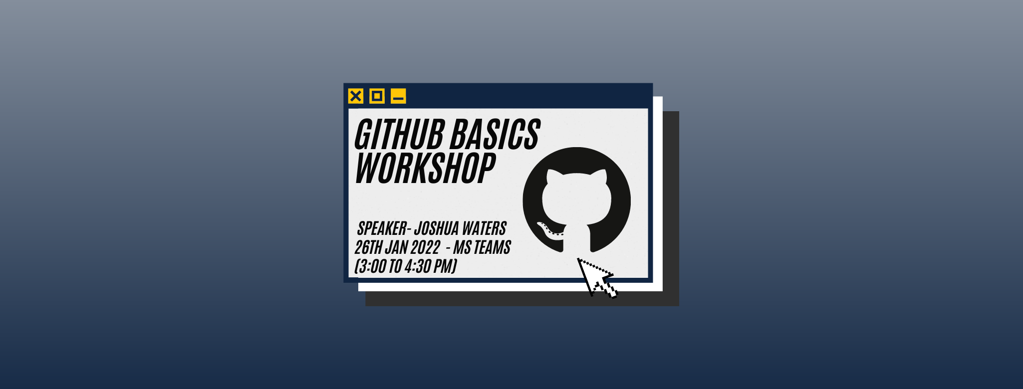 Github Basics Workshop Banner